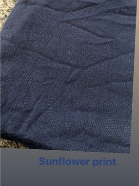 Tula Baby Sunflower Print Blanket - Navy Blue